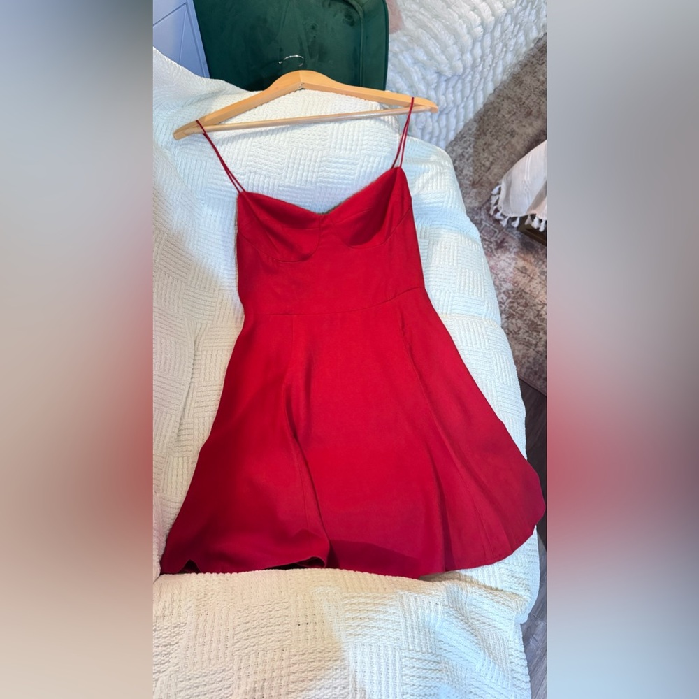Reformation Saskia Dress In Sangre, brand new, never worn, no flaws. - Picture 7 of 14